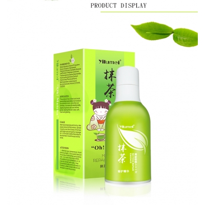 Matcha whitening essence fresh repair cosmetics with green tea extract 