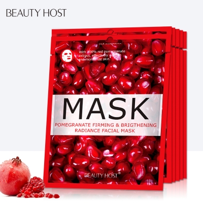 Wholesale Pomegranate Firming Brightening Radiance Fruit Facial Face Mask 