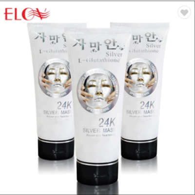 24K Silver Mask Purify skin Bright yan repair Silver Foil Facial Mask/24K Silver Cosmetic Facial Mask