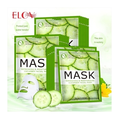 Wholesale Skin Care Korea Moisturizing Oil Control Cucumber Facial Face Mask Popular Hydrating Lifting Fruit Organic Facial Mask 